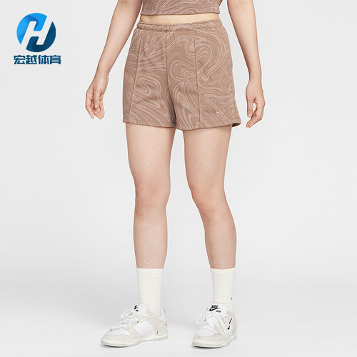 Nike/耐克正品Sportswear女士休闲针织运动透气短裤HV2392-214