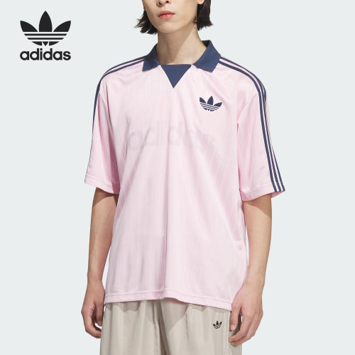 Adidas/阿迪达斯正品三叶草男士时尚休闲足球短袖T恤JX8982