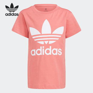 三叶草 夏季 小童运动装 Adidas T恤 童装 短袖 GN8205 阿迪达斯正品