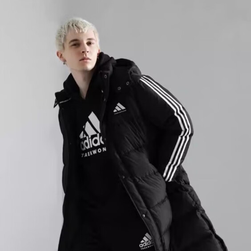 Adidas/阿迪达斯正品新款男士连帽柔软羽绒服ADIPK01T-BW
