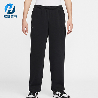 Nike/耐克正品Club男士日常松紧腰直筒刺绣休闲长裤IQ3709-010