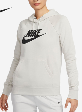 Nike/耐克正品22春季女士加绒保暖连帽经典休闲卫衣BV4127-072