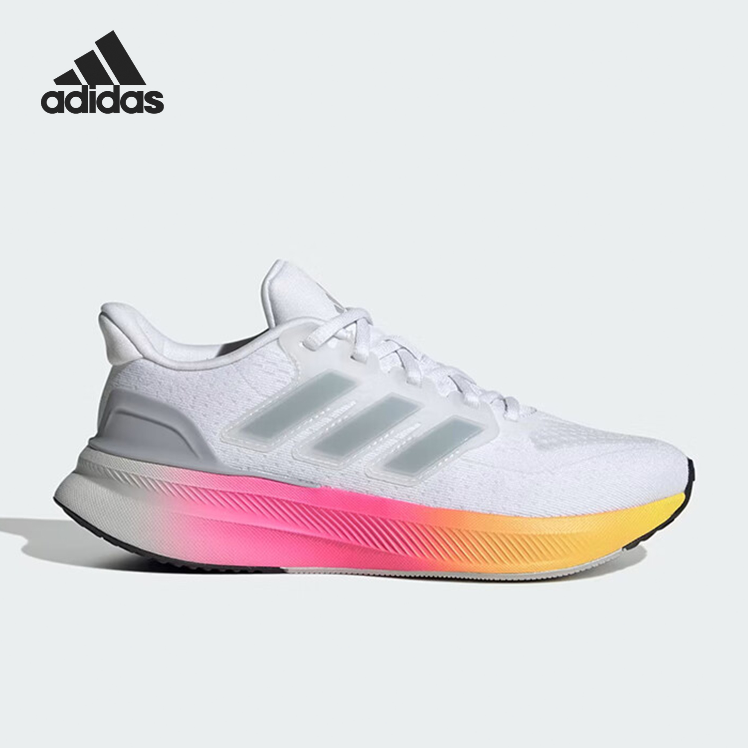 阿迪达斯大童缓震网面跑步鞋