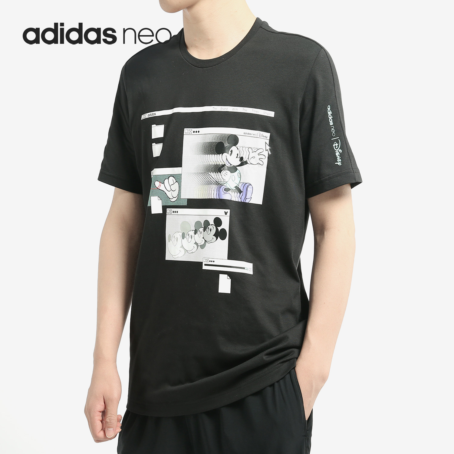 Adidas/阿迪达斯正品夏季新款NEO男士图案时尚透气短袖EI4538,运动服/休闲服装,运动T恤,淘宝优惠券,粉丝福利购,淘宝优惠卷
