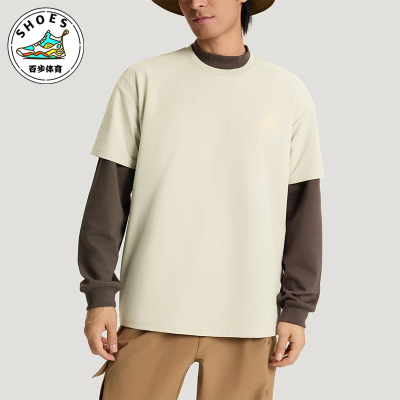 Adidas/阿迪达斯正品夏季男士运动户外时尚印花宽松短袖T恤KE3703