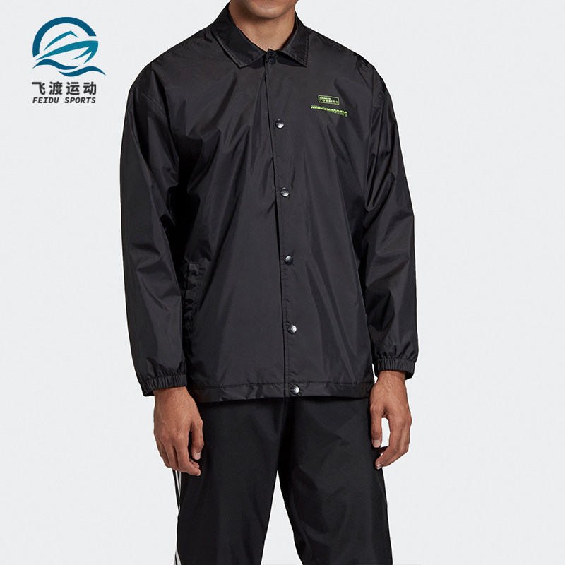 Adidas/阿迪达斯正品三叶草TORSION COACH复古男子风衣外套GD6012