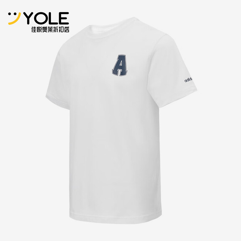 Adidas/阿迪达斯正品GRAPHIC T-SHIRT男女轻盈圆领短袖T恤JD1430