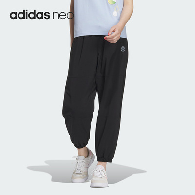 阿迪达斯正品女子束脚长裤