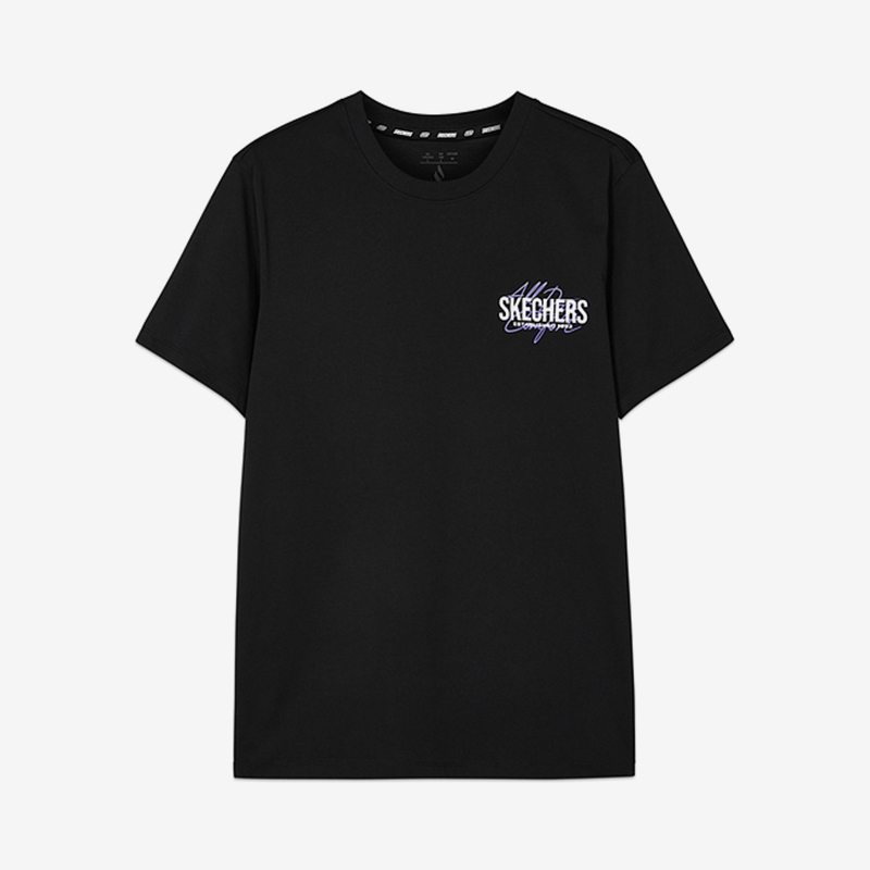 Skechers/斯凯奇正品新款男女时尚透气宽松透气训练运动短袖