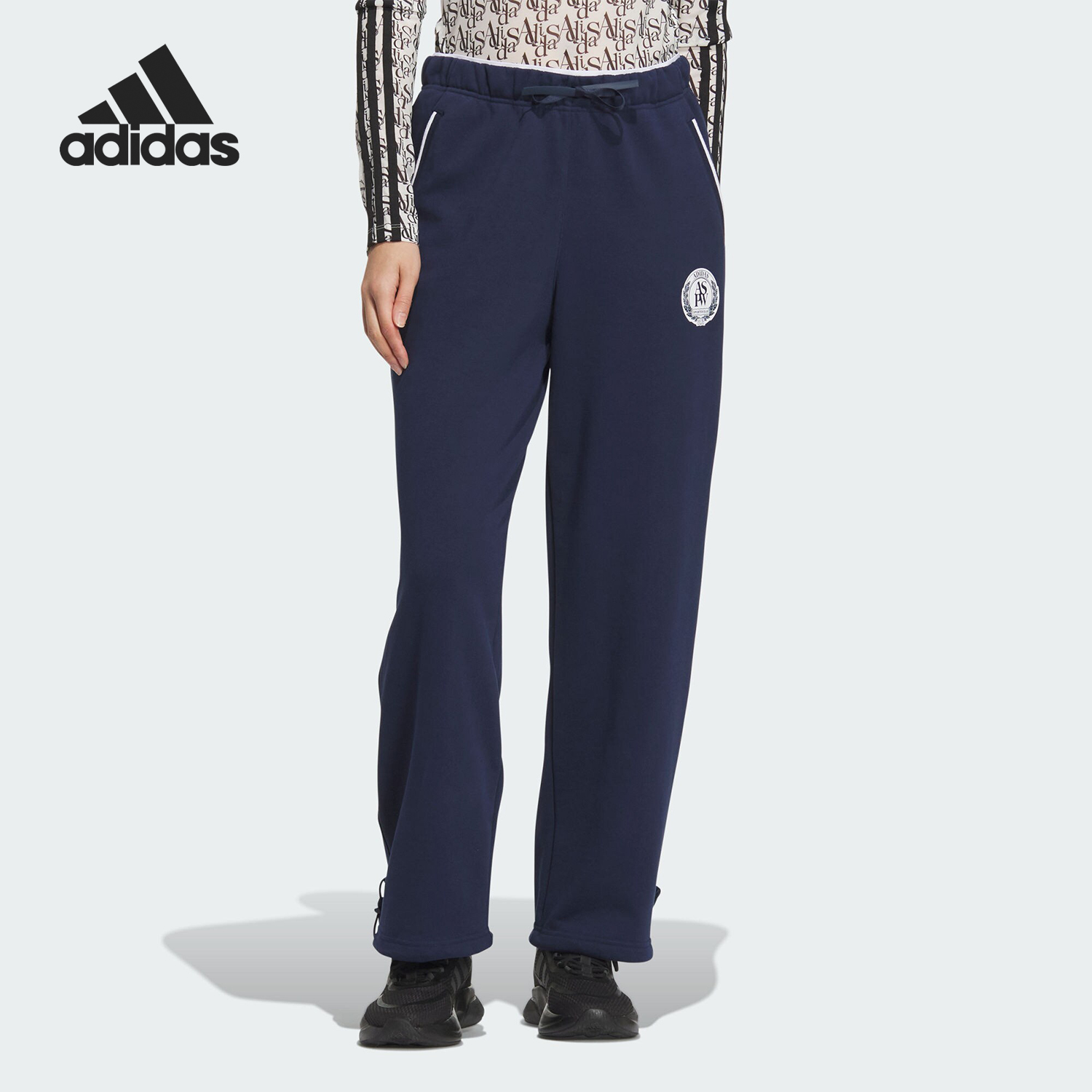 Adidas/阿迪达斯正品W VERBIAGE PT1 女士宽松休闲裤JD3469