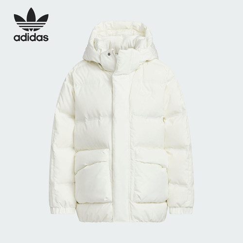 Adidas/阿迪达斯正品三叶草儿童防风保暖宽松连帽也羽绒服KF4952