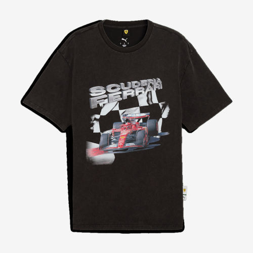 Puma彪马正品Race Scuderia Ferrari男圆领舒适T恤632997-01