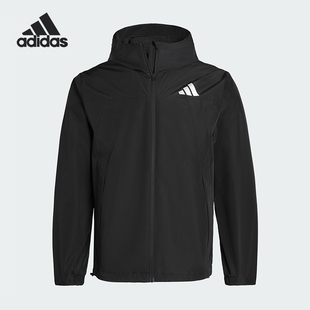 Adidas/阿迪达斯正品WOVENJACKET新款男女经典黑色夹克外套IB7052