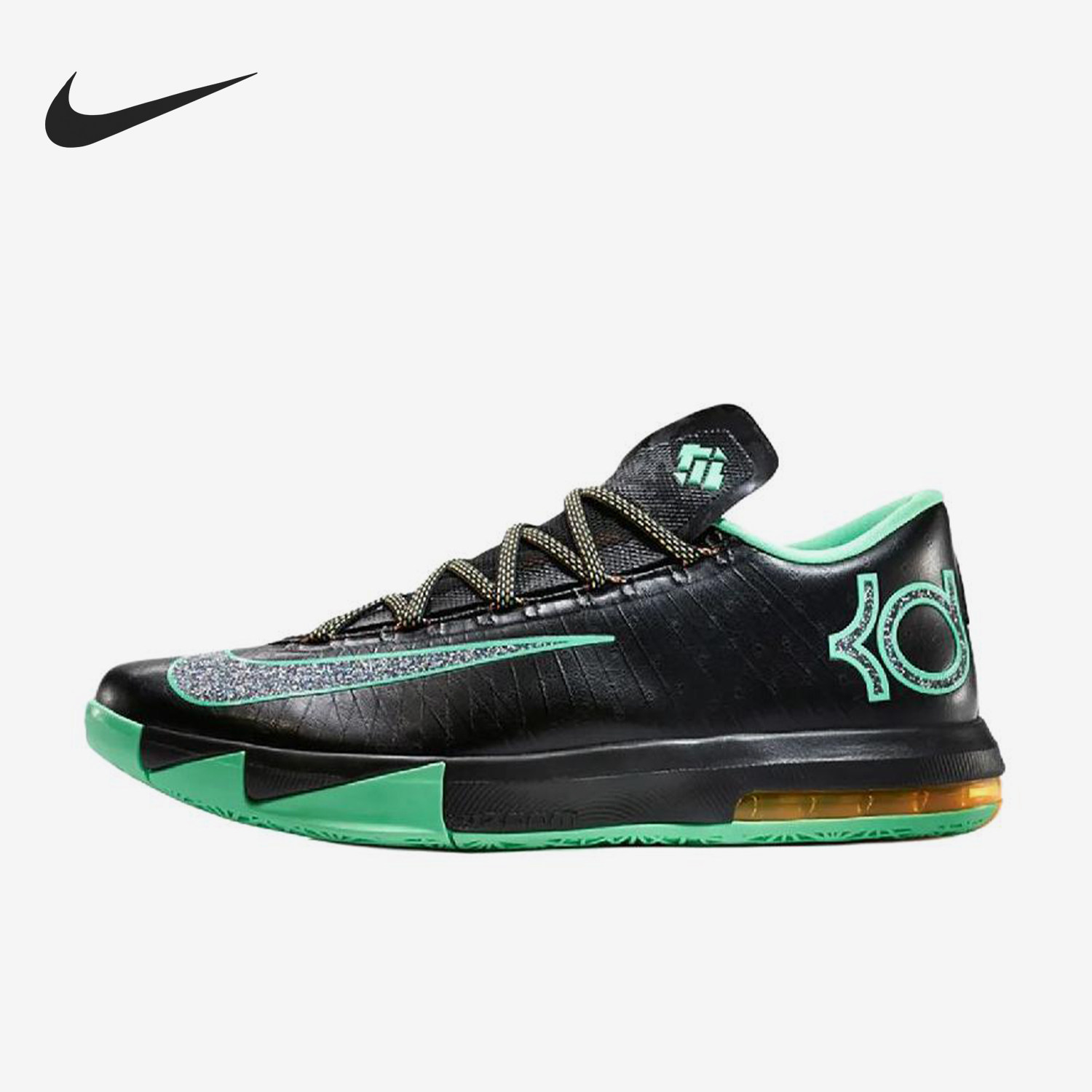 Nike/耐克正品KD6新款男女黑绿色经典透气休闲篮球鞋IH3582-001图片