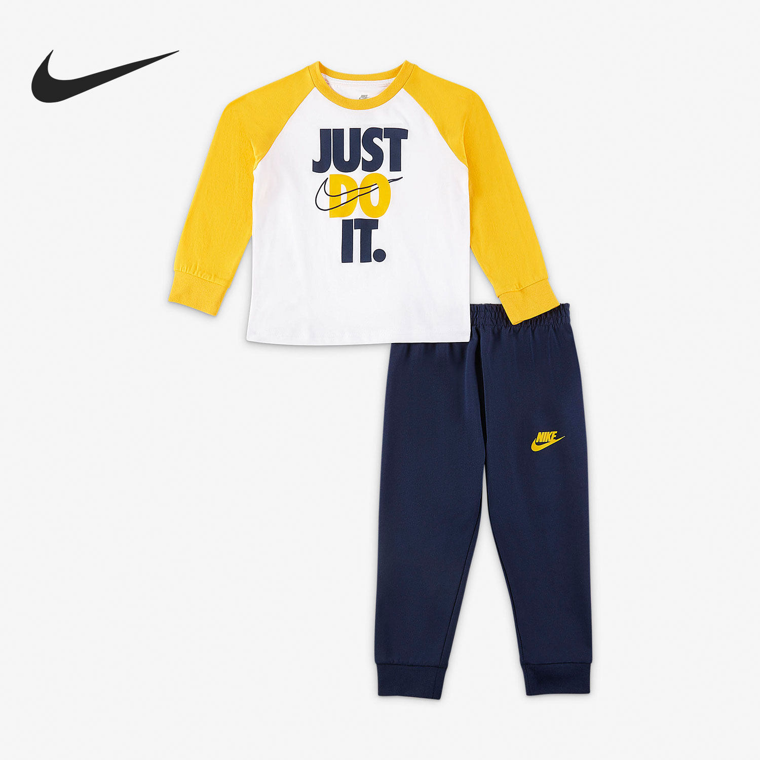 Nike新款儿童休闲运动长袖套装