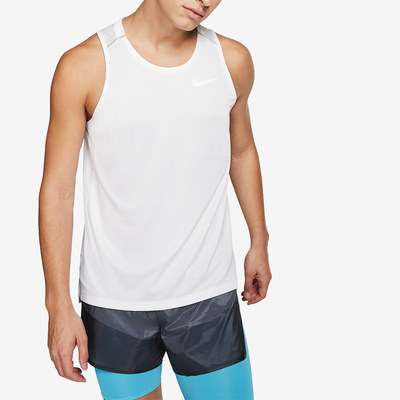 Nike耐克正品Dri-FIT Miler男无袖吸湿排汗运动背心AJ7563-100