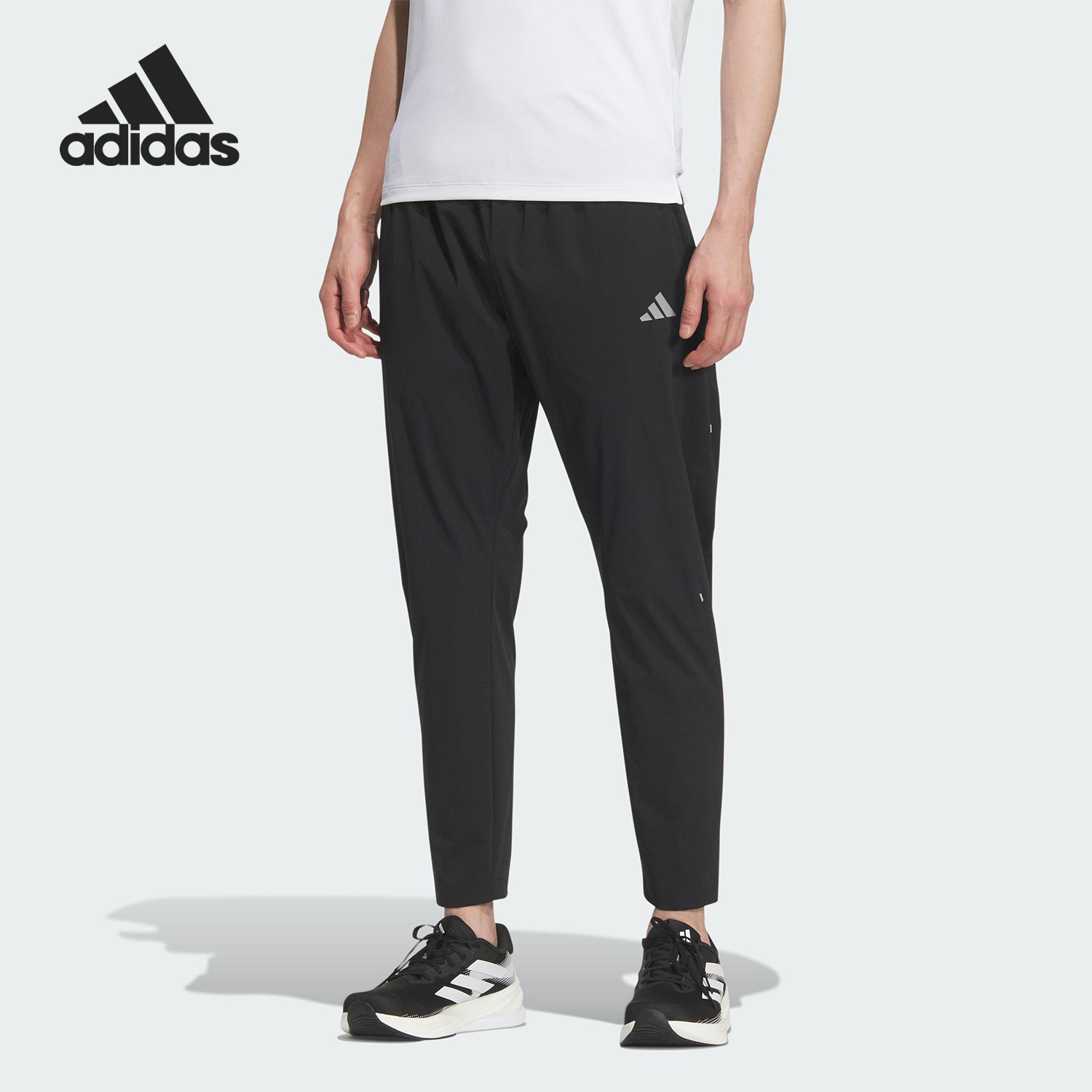 Adidas/阿迪达斯正品RUN M WV PANTS男士修身跑步梭织长裤KC0380