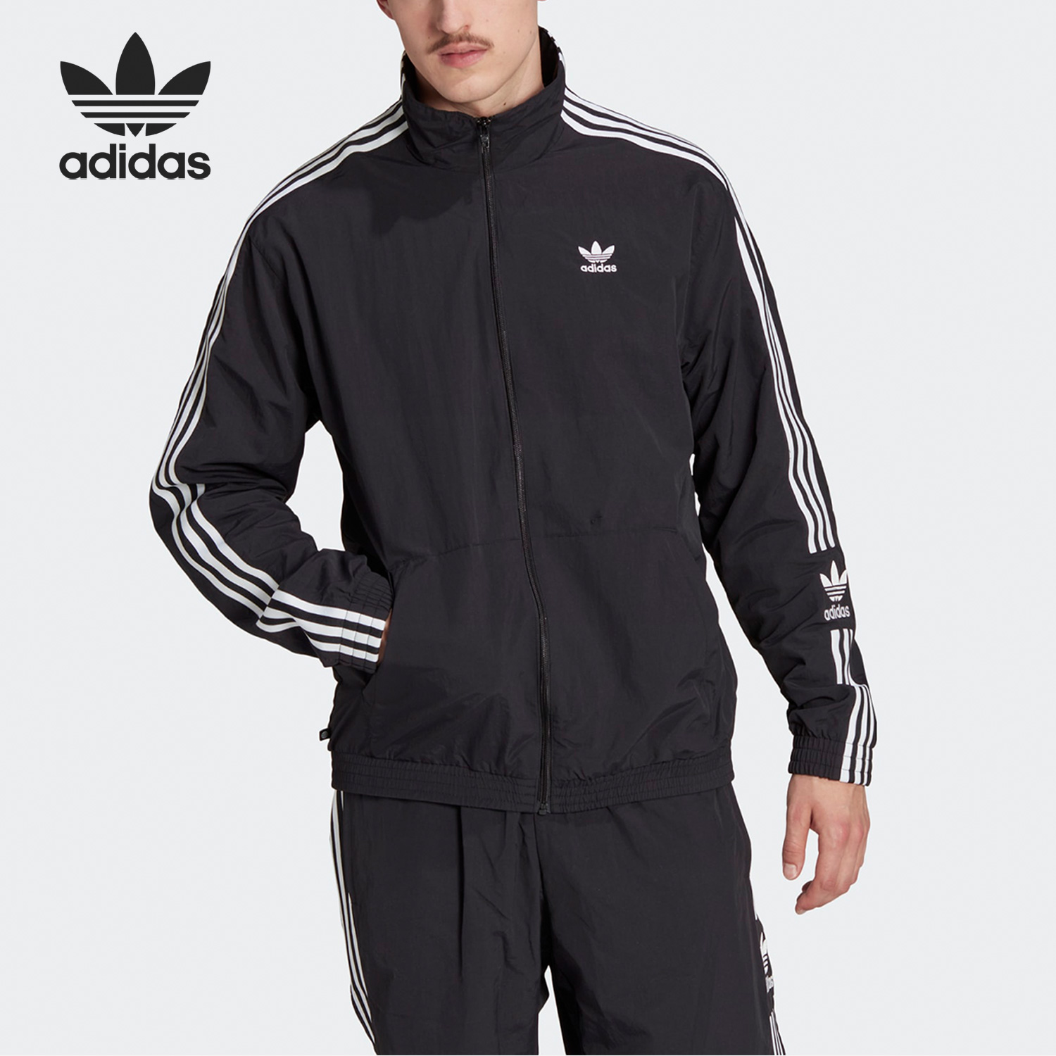 Adidas/阿迪达斯正品当季新款立领男子运动夹克外套IA6359