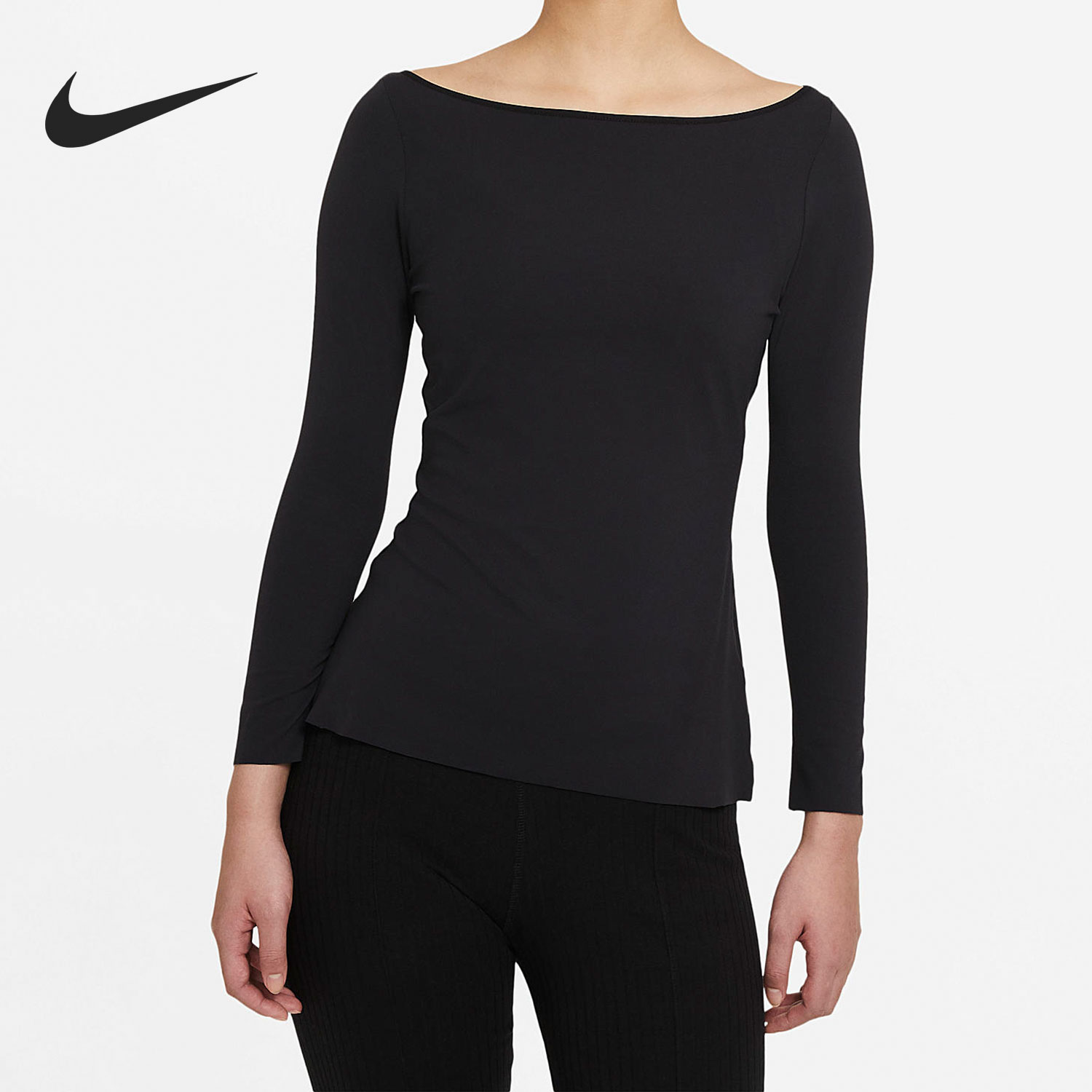 Nike/耐克正品女子瑜伽训练运动修身长袖T恤 DA0720-010
