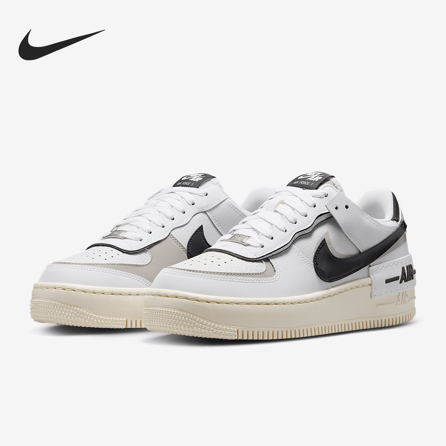 Nike/耐克正品Air Force 1 Shadow女士厚底板鞋DZ1847-110
