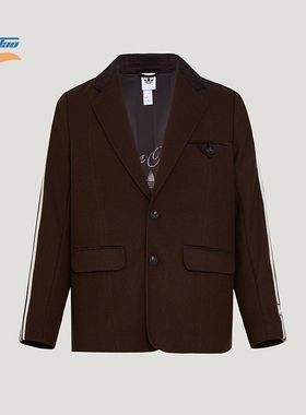 Adidas/阿迪达斯正品三叶草男士潮流休闲梭织宽松西装外套KU5616