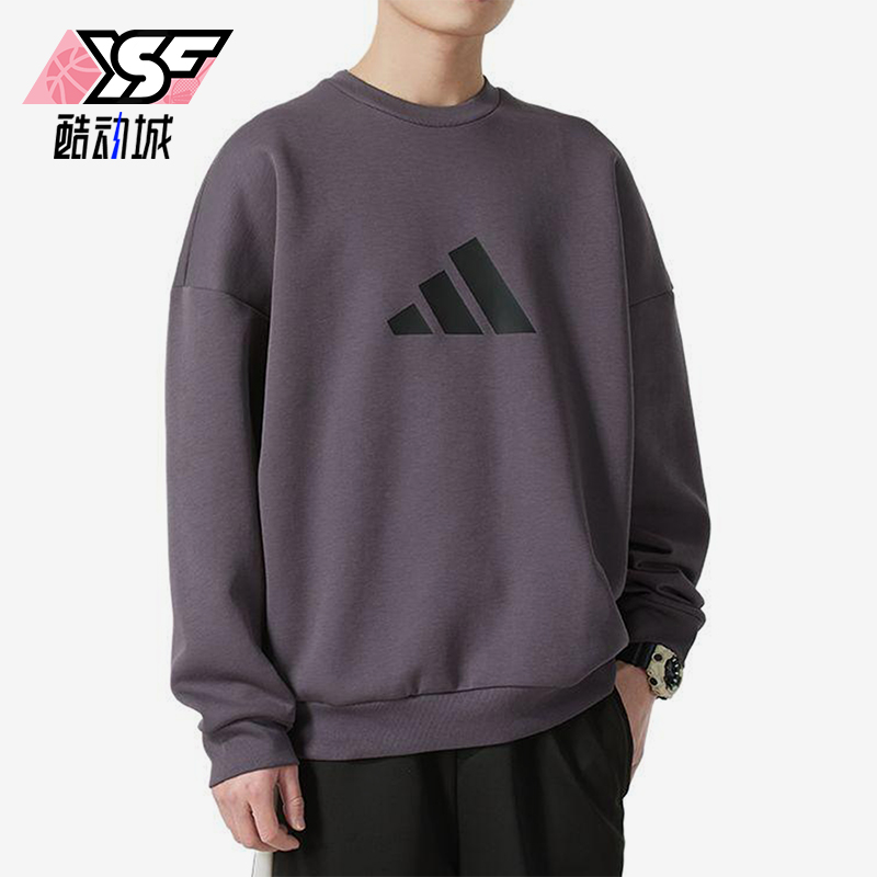 Adidas/阿迪达斯正品2025新款男士经典运动圆领卫衣套头衫JD4903