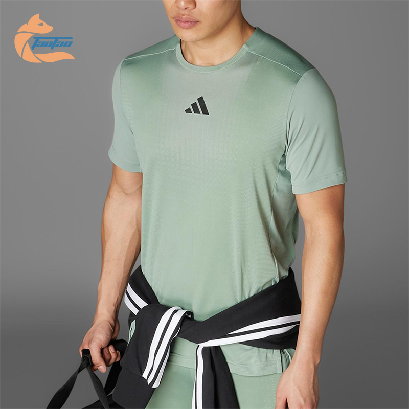 Adidas/阿迪达斯正品AIRCHILL男士运动训练经典透气短袖JI8197