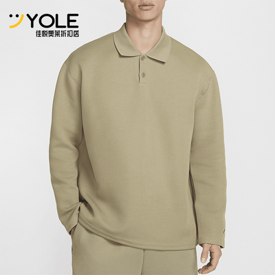 耐克男士复古翻领宽松休闲POLO衫