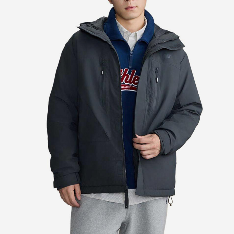 New Balance/NB正品冬季新款男子运动保暖连帽羽绒服AMJ44306-ACK