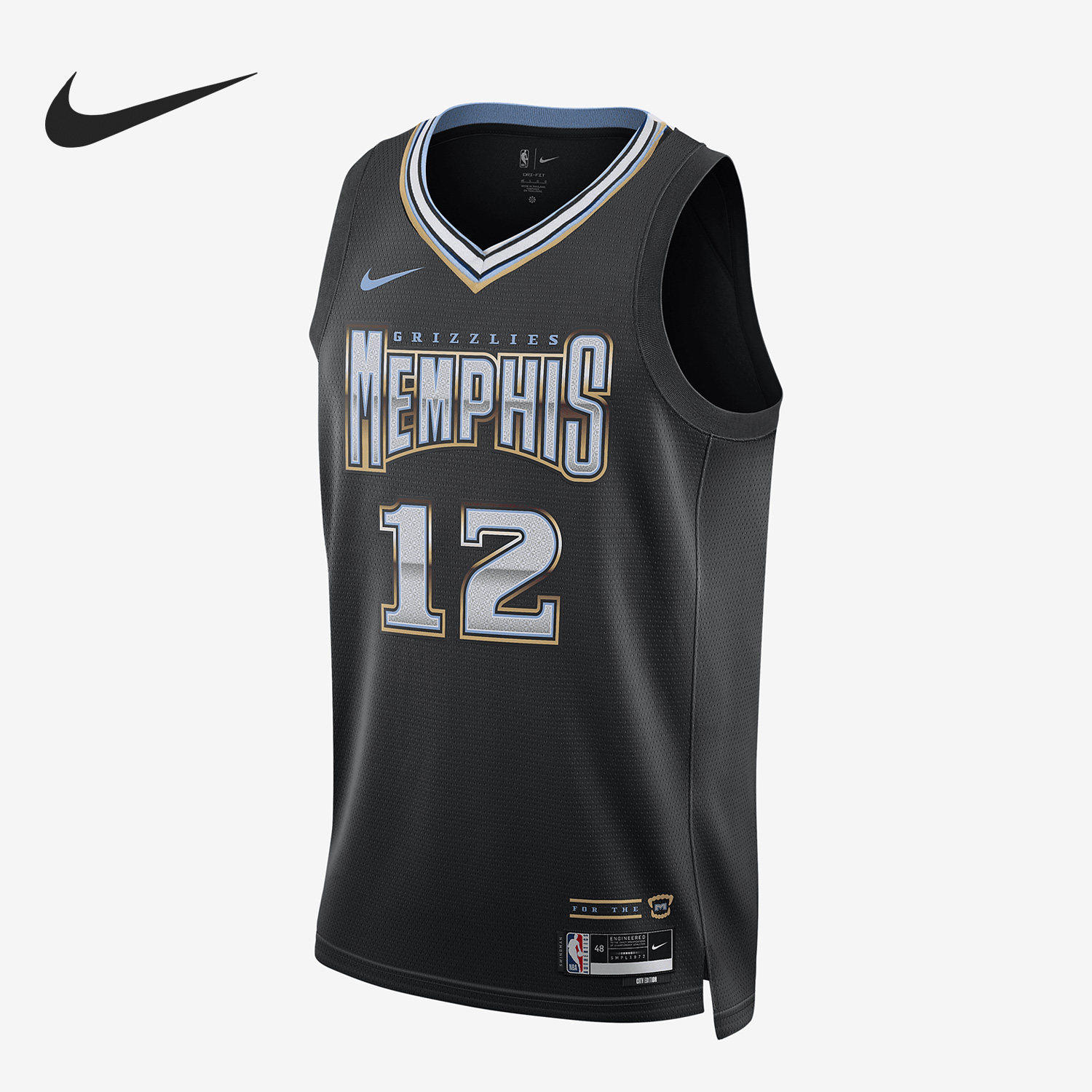 Nike/耐克正品孟菲斯灰熊队DRI-FIT 男子运动球衣DO9598-010,运动服/休闲服装,运动T恤,淘宝优惠券,粉丝福利购,淘宝优惠卷