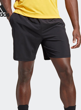 Adidas/阿迪达斯正品26夏季男士网球梭织训练透气短裤HS3282