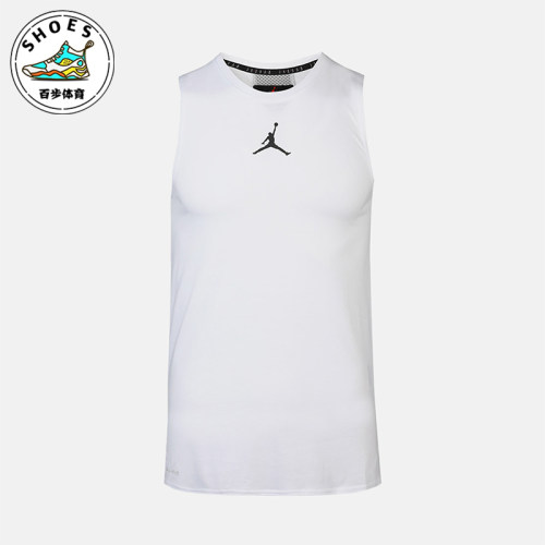 Nike/耐克正品JORDAN男士圆领套头透气经典无袖背心T恤CZ7851-100