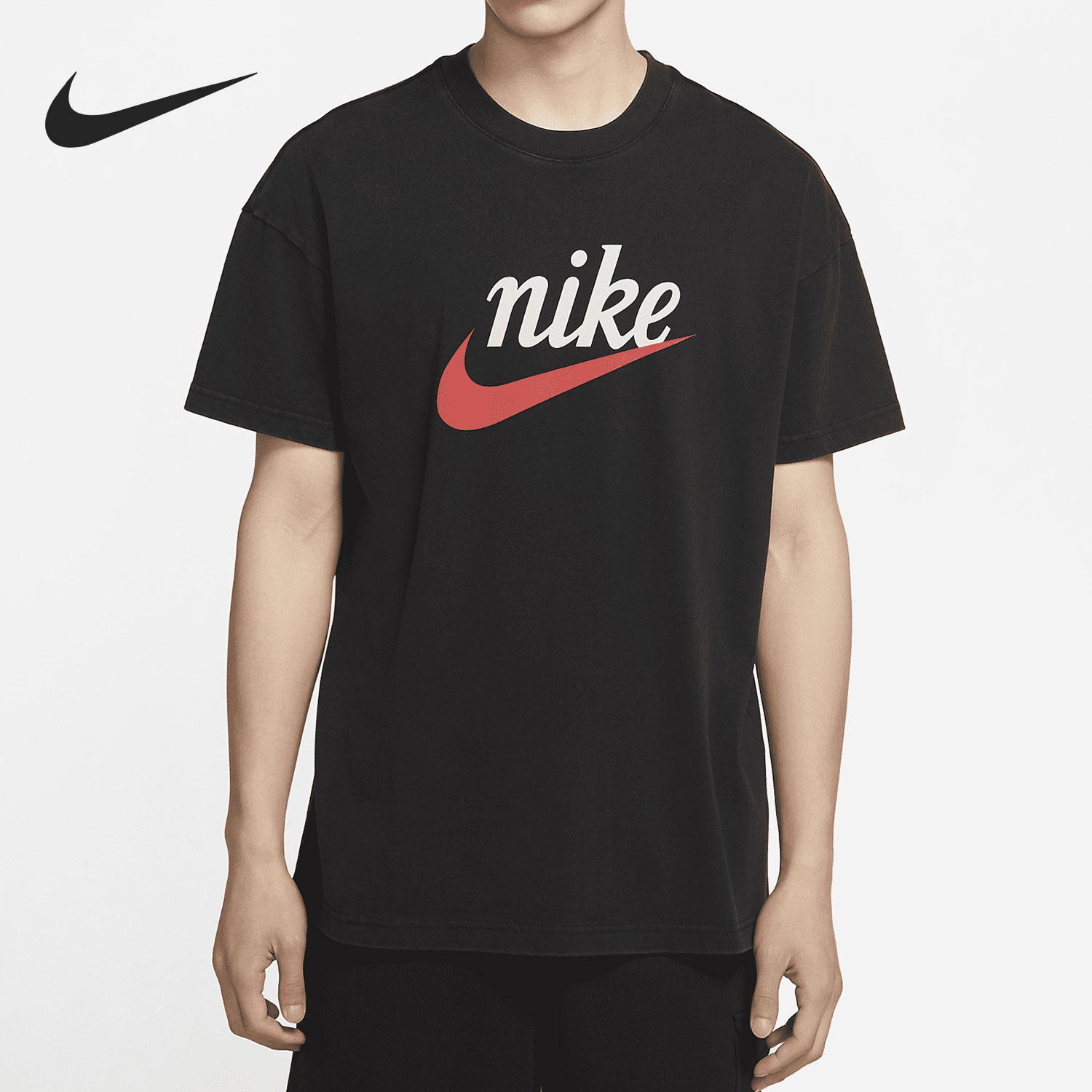 耐克男子夏季短袖圆领运动T恤