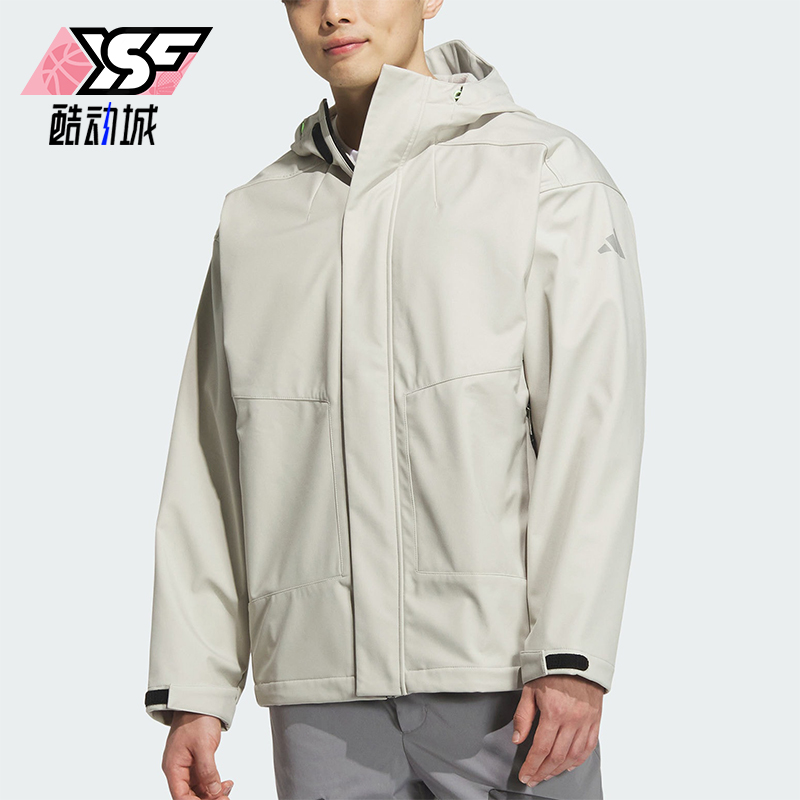 阿迪达斯男士连帽户外运动外套