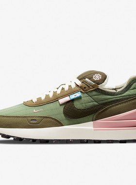 Nike/耐克WAFFLE ONE NN绿色灰色男女耐磨低帮休闲鞋DO4661-331