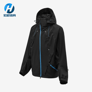 Adidas/阿迪达斯正品撞色拉链连帽长袖夹克经典男夹克外套KR0413