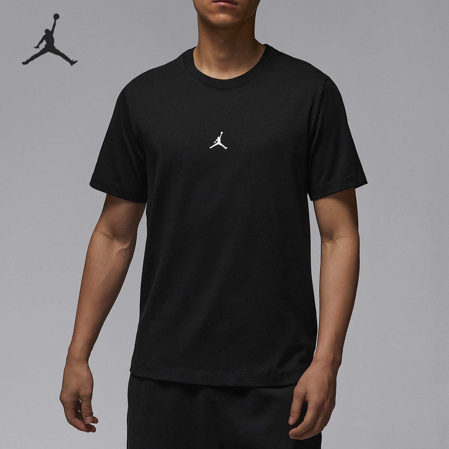 Nike/耐克正品Jordan男士简约圆领休闲经典透气短袖IB7521-010