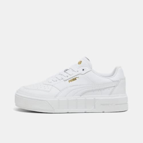 Puma彪马正品Cali Court Lth女低帮耐磨系带平跟板鞋393802-05