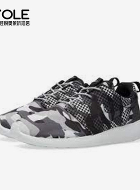 Nike/耐克正品ROSHEOnePrint新款男黑白灰色休经典闲鞋65206-10