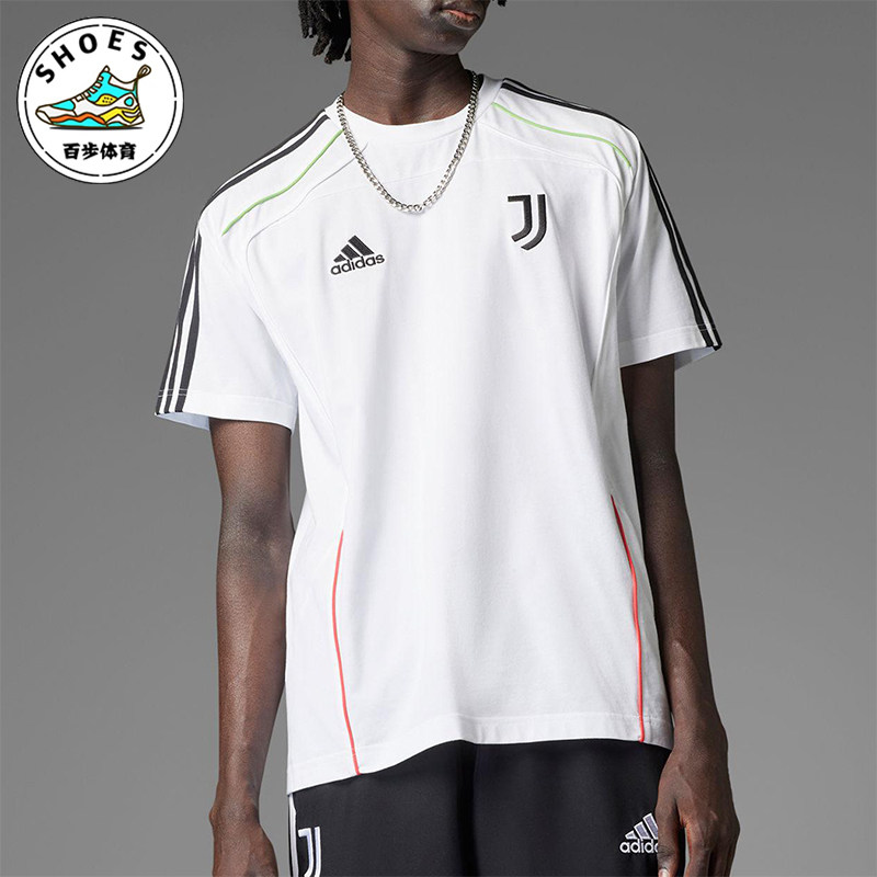Adidas/阿迪达斯正品2025夏季款男士经典足球运动宽松T恤JF0455