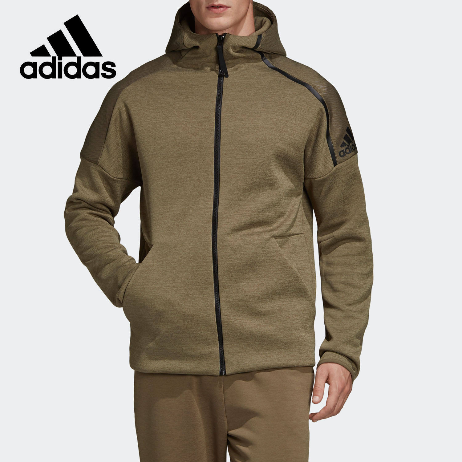 Adidas/阿迪达斯正品 男子时尚运动针织连帽夹克外套DP5147,运动服/休闲服装,运动茄克/外套,淘宝优惠券,粉丝福利购,淘宝优惠卷