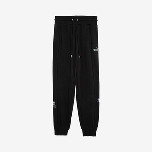 彪马正品 女士时尚 Puma 新款 印花运动休闲束脚长裤 683872
