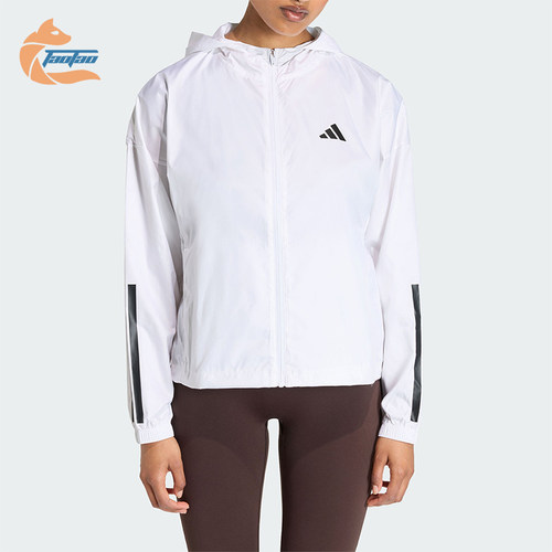 Adidas/阿迪达斯正品HYG WINDY女士运动宽松连帽经典夹克KC7655