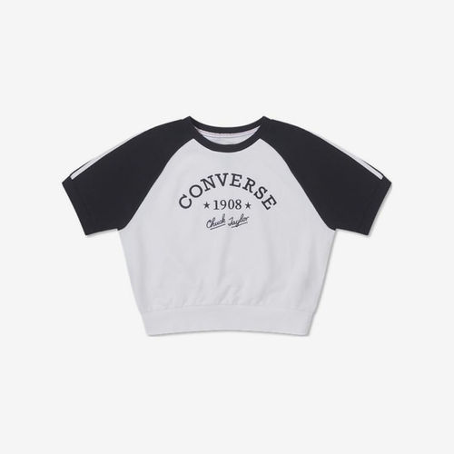 Converse/匡威正品夏季新款女子拼色运动休闲短袖T恤10026384-A01