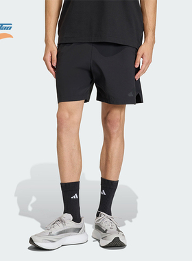 Adidas/阿迪达斯正品ZNEWOVENSHORT新款男黑色经典凉感短裤KD8488