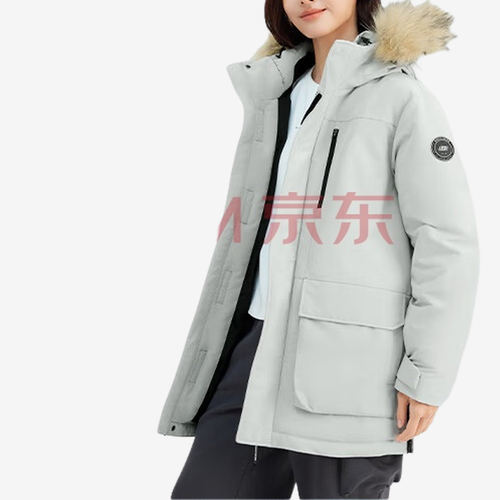 Skechers斯凯奇正品男女防风防水连帽长款羽绒服L424U152-0006