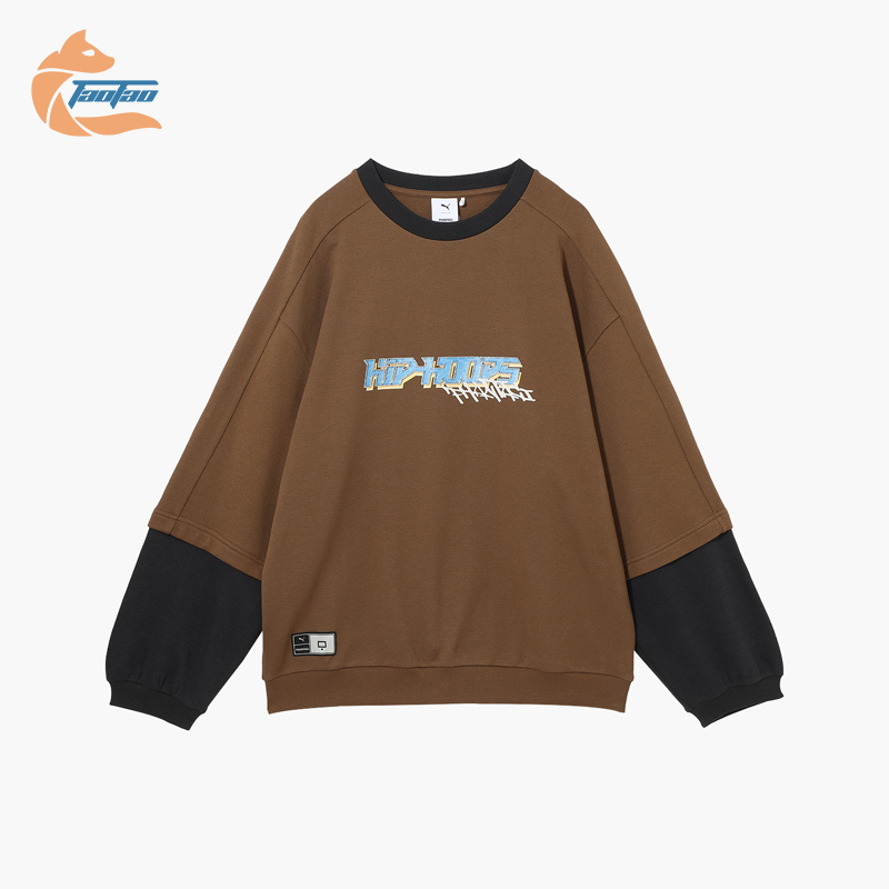 Puma/彪马正品PHANTACI男女复古针织运动经典拼接卫衣631405-65