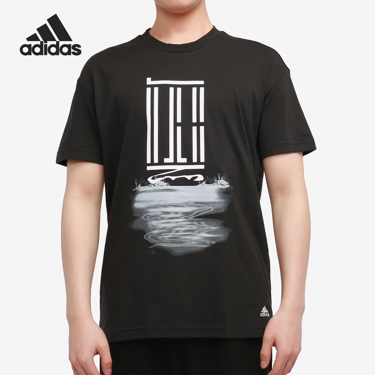Adidas/阿迪达斯正品WJ T GFX LOGO 男子休闲运动短袖T恤 GP0824