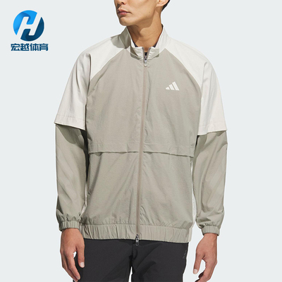 Adidas/阿迪达斯正品春秋男士透气立领拉链高尔夫夹克外套JM9590