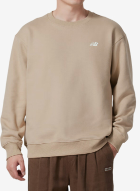 New Balance/NB正品运动男子保暖加绒圆领卫衣套头衫NCE41311-DB